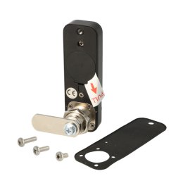 Elektr. Skabsl�s "Vic" 20mm, H/V - Sort - Privat/Offentlig