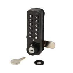 Elektr. Skabsl�s "Vic" 20mm, H/V - Sort - Privat/Offentlig