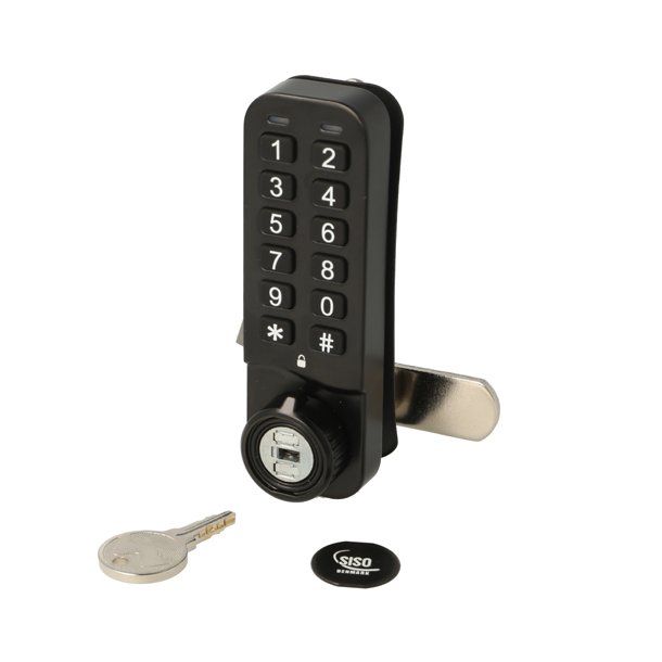 Elektr. Skabsl�s "Vic" 20mm, H/V - Sort - Privat/Offentlig