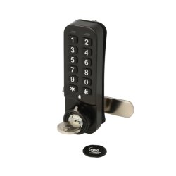 Elektr. Skabsl�s "Vic" 20mm, H/V - Sort - Privat/Offentlig