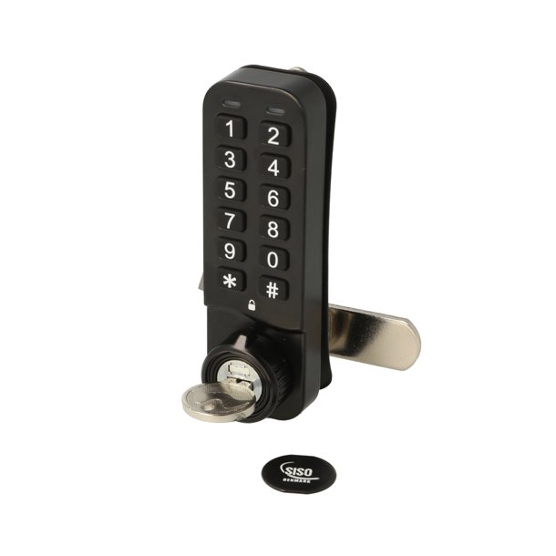 Elektr. Skabsl�s "Vic" 20mm, H/V - Sort - Privat/Offentlig