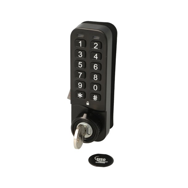 Elektr. Skabsl�s "Vic" 20mm, H/V - Sort - Privat/Offentlig