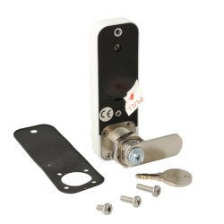 Elektr. Skabsl�s "Vic" 20mm, H/V - Hvid - Privat/Offentlig