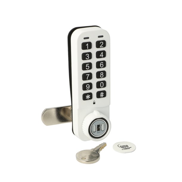 Elektr. Skabsl�s "Vic" 20mm, H/V - Hvid - Privat/Offentlig