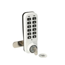 Elektr. Skabsl�s "Vic" 20mm, H/V - Hvid - Privat/Offentlig