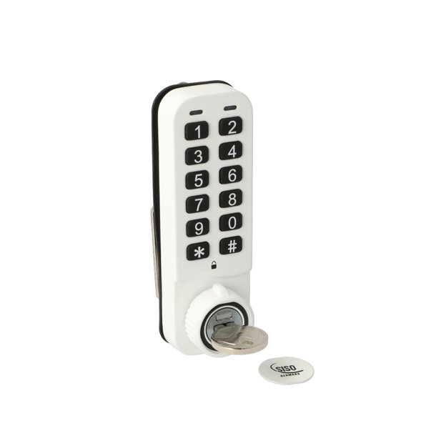 Elektr. Skabsl�s "Vic" 20mm, H/V - Hvid - Privat/Offentlig