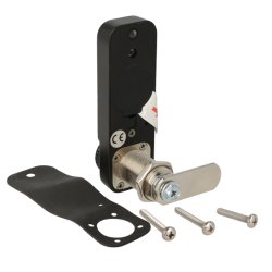 Elektr. Skabsl�s "Vic" 30mm, H/V - Sort - Privat/Offentlig