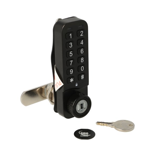 Elektr. Skabsl�s "Vic" 30mm, H/V - Sort - Privat/Offentlig