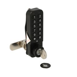 Elektr. Skabsl�s "Vic" 30mm, H/V - Sort - Privat/Offentlig