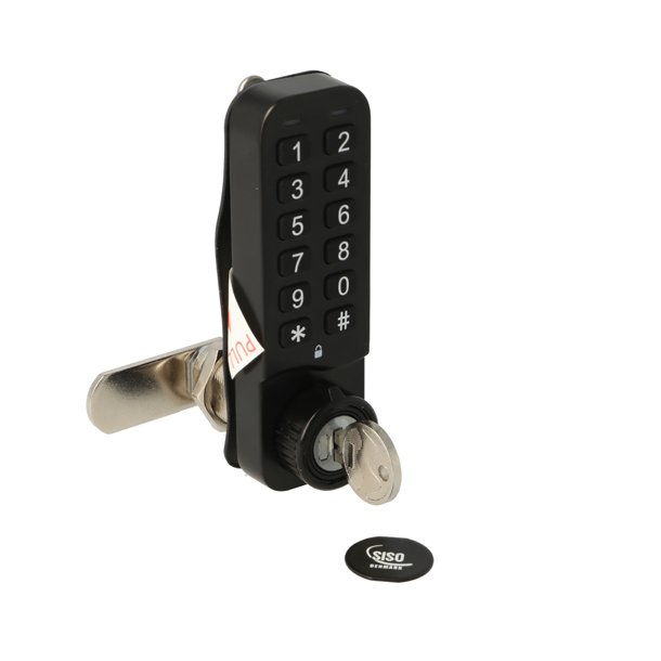 Elektr. Skabsl�s "Vic" 30mm, H/V - Sort - Privat/Offentlig