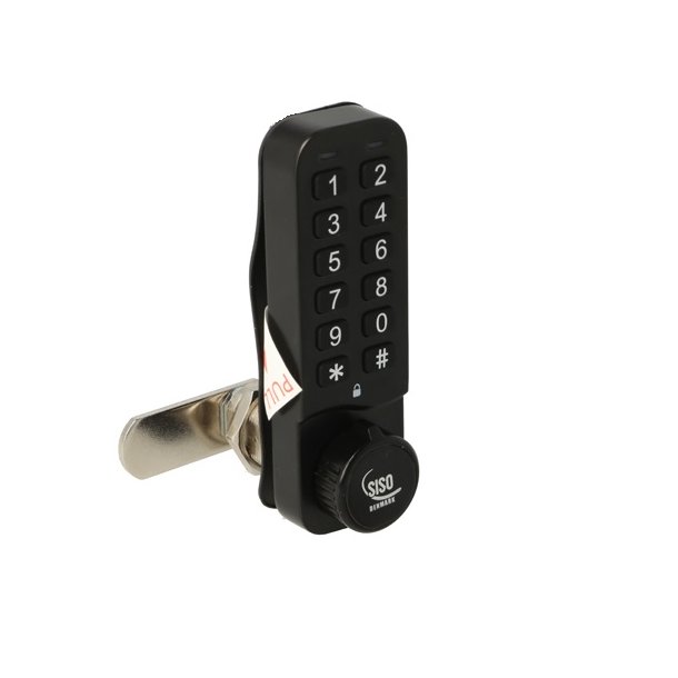 Elektr. Skabsl�s "Vic" 30mm, H/V - Sort - Privat/Offentlig