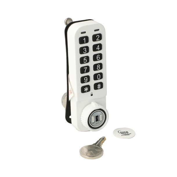 Elektr. Skabsl�s "Vic" 30mm, H/V - Hvid - Privat/Offentlig