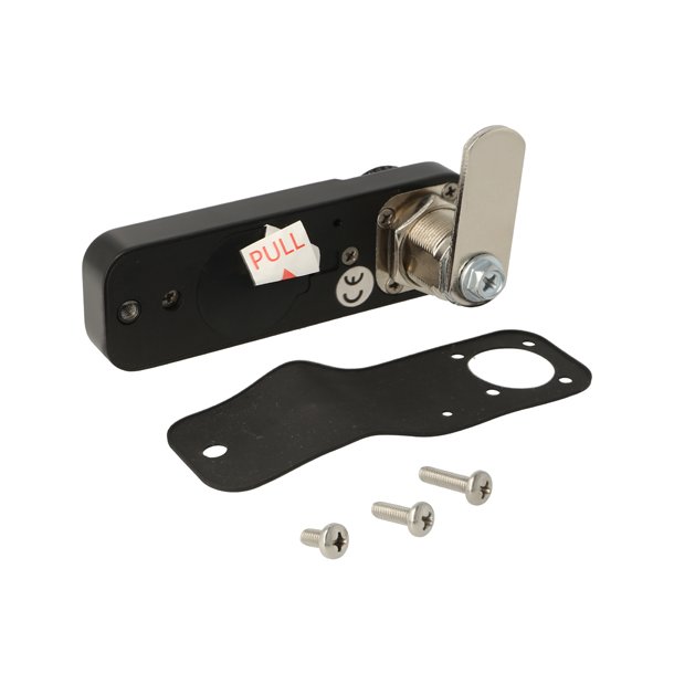 Elektr. Skabsl�s "Vic" 20mm, H�jre - Sort - Privat/Offentlig