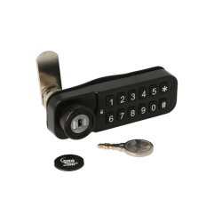 Elektr. Skabsl�s "Vic" 20mm, H�jre - Sort - Privat/Offentlig