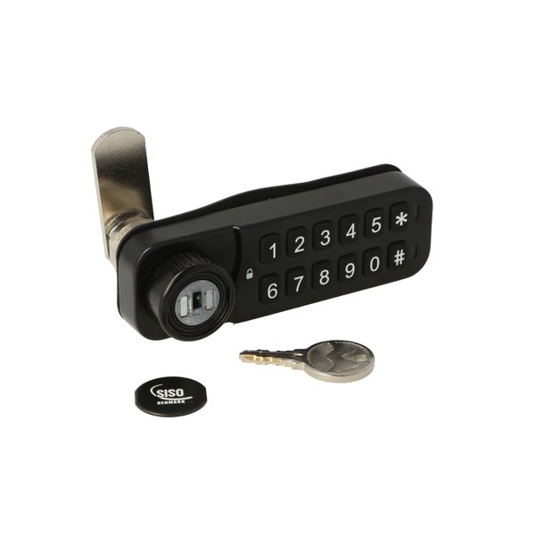 Elektr. Skabsl�s "Vic" 20mm, H�jre - Sort - Privat/Offentlig