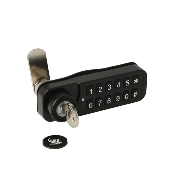 Elektr. Skabsl�s "Vic" 20mm, H�jre - Sort - Privat/Offentlig