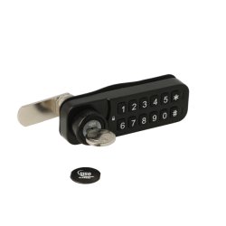 Elektr. Skabsl�s "Vic" 20mm, H�jre - Sort - Privat/Offentlig