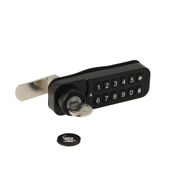 Elektr. Skabsl�s "Vic" 20mm, H�jre - Sort - Privat/Offentlig