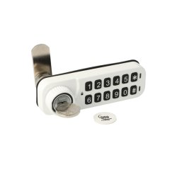 Elektr. Skabsl�s "Vic" 20mm, H�jre - Hvid - Privat/Offentlig