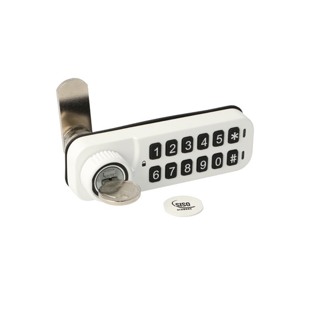 Elektr. Skabsl�s "Vic" 20mm, H�jre - Hvid - Privat/Offentlig