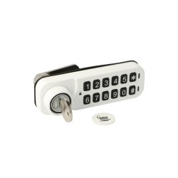 Elektr. Skabsl�s "Vic" 20mm, H�jre - Hvid - Privat/Offentlig