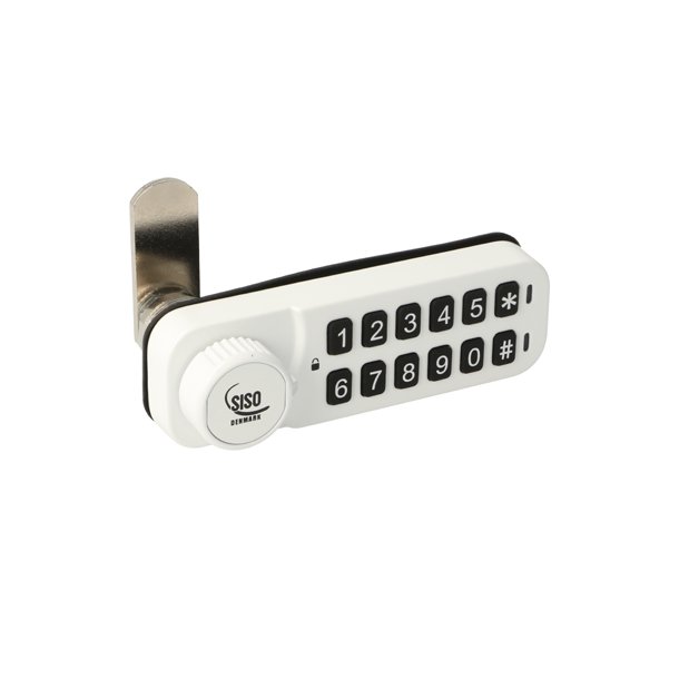 Elektr. Skabsl�s "Vic" 20mm, H�jre - Hvid - Privat/Offentlig