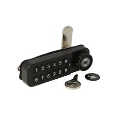 Elektr. Skabsl�s "Vic" 20mm, Venstre-Sort - Privat/Offentlig