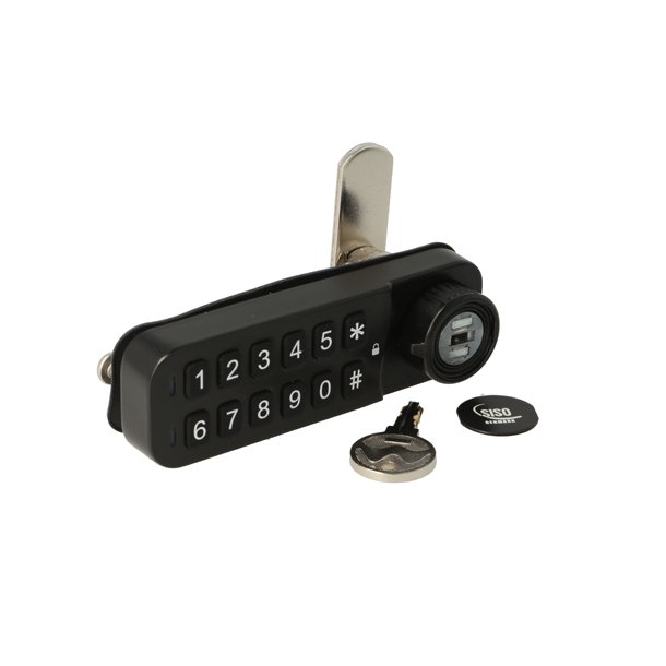 Elektr. Skabsl�s "Vic" 20mm, Venstre-Sort - Privat/Offentlig