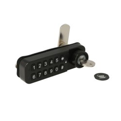 Elektr. Skabsl�s "Vic" 20mm, Venstre-Sort - Privat/Offentlig