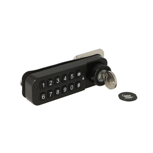 Elektr. Skabsl�s "Vic" 20mm, Venstre-Sort - Privat/Offentlig