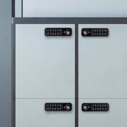 Elektr. Skabsl�s "Vic" 20mm, Venstre-Sort - Privat/Offentlig