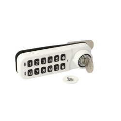 Elektr. Skabsl�s "Vic" 20mm, Venstre-Hvid - Privat/Offentlig