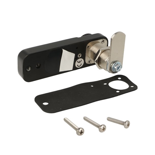 Elektr. Skabsl�s "Vic" 30mm, H�jre - Sort - Privat/Offentlig