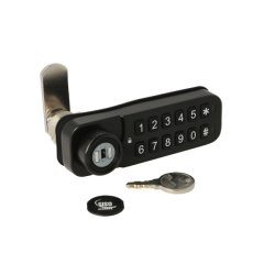 Elektr. Skabsl�s "Vic" 30mm, H�jre - Sort - Privat/Offentlig