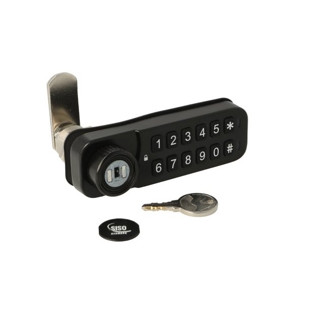 Elektr. Skabsl�s "Vic" 30mm, H�jre - Sort - Privat/Offentlig