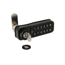 Elektr. Skabsl�s "Vic" 30mm, H�jre - Sort - Privat/Offentlig