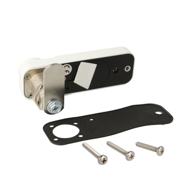 Elektr. Skabsl�s "Vic" 30mm, H�jre - Hvid - Privat/Offentlig