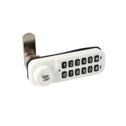 Elektr. Skabsl�s "Vic" 30mm, H�jre - Hvid - Privat/Offentlig