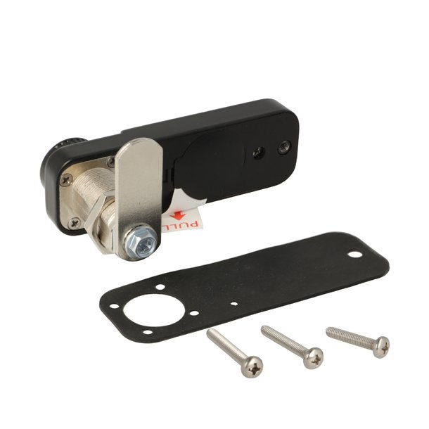 Elektr. Skabsl�s "Vic" 30mm, Venstre-Sort - Privat/Offentlig