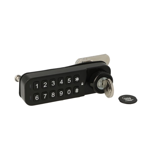 Elektr. Skabsl�s "Vic" 30mm, Venstre-Sort - Privat/Offentlig