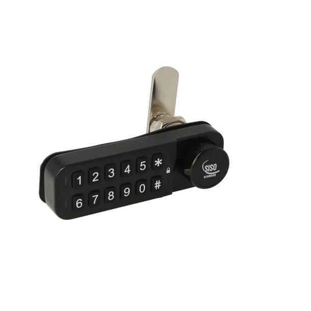 Elektr. Skabsl�s "Vic" 30mm, Venstre-Sort - Privat/Offentlig