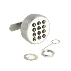 Elektronisk Skabsl�s "Phil" �19x20mm-Hvid-Privat/Offentlig