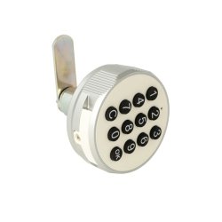 Elektronisk Skabsl�s "Phil" �19x30mm-Hvid-Privat/Offentlig