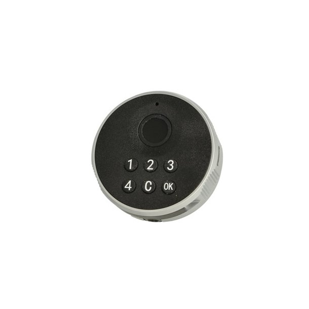 Elektronisk Fingeraftryksl�s "Phil" �19x20mm-Sort-Privat/Off