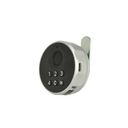Elektronisk Fingeraftryksl�s "Phil" �19x20mm-Sort-Privat/Off
