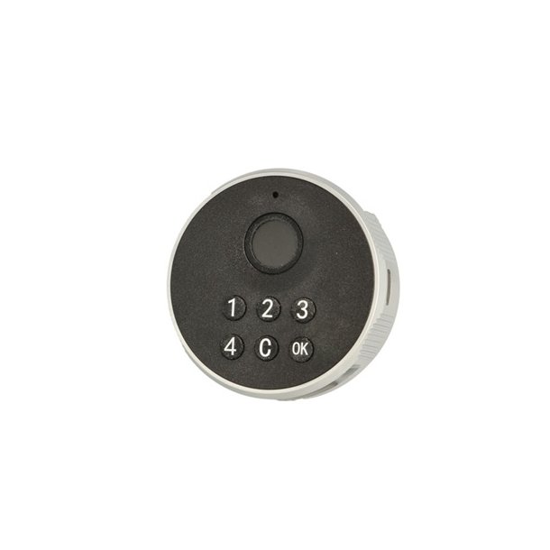 Elektronisk Fingeraftryksl�s "Phil" �19x30mm-Sort-Privat/Off