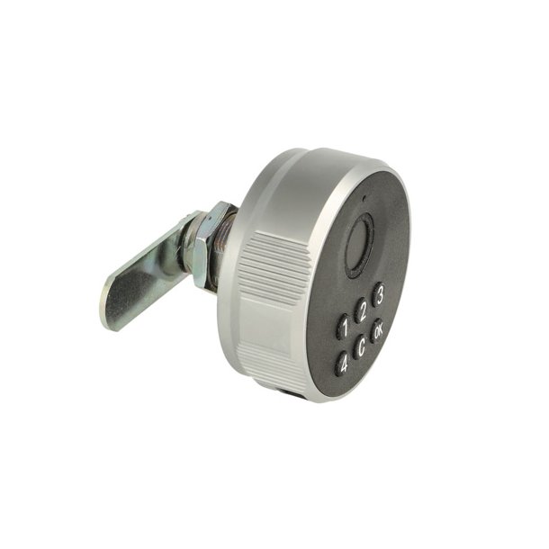 Elektronisk Fingeraftryksl�s "Phil" �19x30mm-Sort-Privat/Off