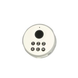 Elektronisk Fingeraftryksl�s "Phil" �19x20mm-Hvid-Privat/Off