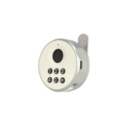 Elektronisk Fingeraftryksl�s "Phil" �19x20mm-Hvid-Privat/Off