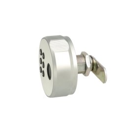 Elektronisk Fingeraftryksl�s "Phil" �19x20mm-Hvid-Privat/Off